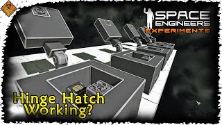 Space Engineers Experiments: Hinge Hatch Door In Space?