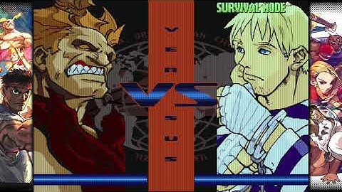 Capcom Fighting Collection 2-Street Fighter Alpha 3 Upper (Survival Mode)