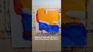 Making of:"Thursday, 08.24 p.m."-2025-Oil on Canvas-104x104cm #singulart #saatchigallery #artmajeur