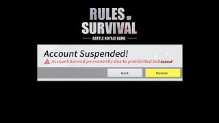 I GOT BANNED IN RULES OF SURVIVAL BECAUSE OF THIS VIDEO!