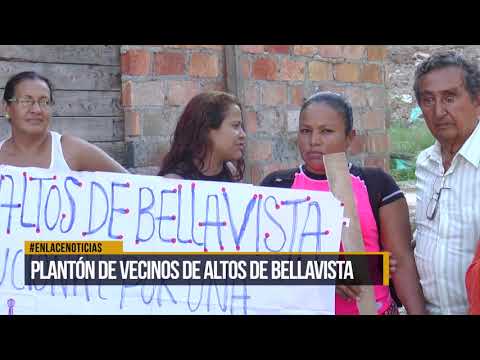Vecinos de la tragedia de Altos de Bellavista realizaron plantón