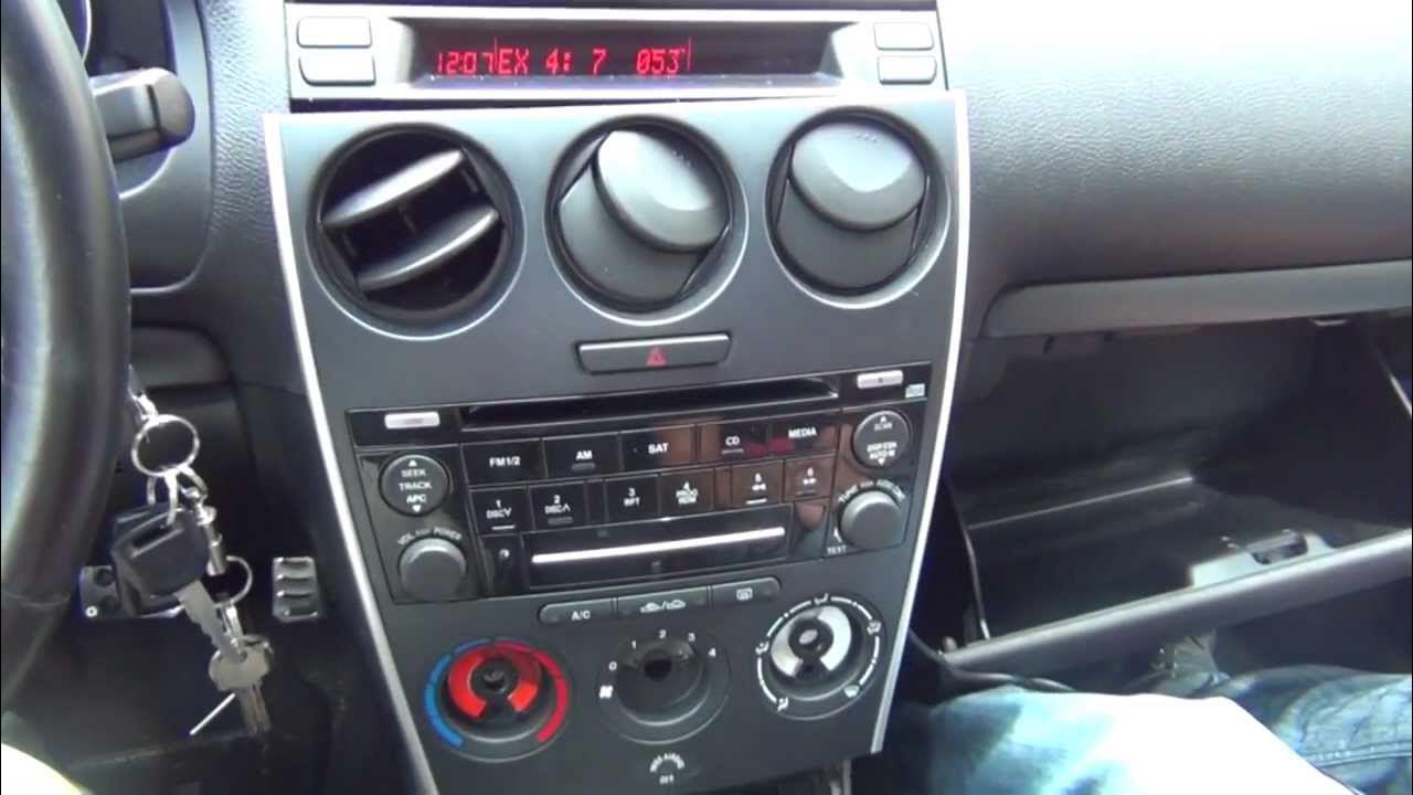 Mazda 6 как снять магнитолу GTA Car Kits - Mazda 6 2006, 2007, 2008 install of iPhone, iPod and AUX adapter 