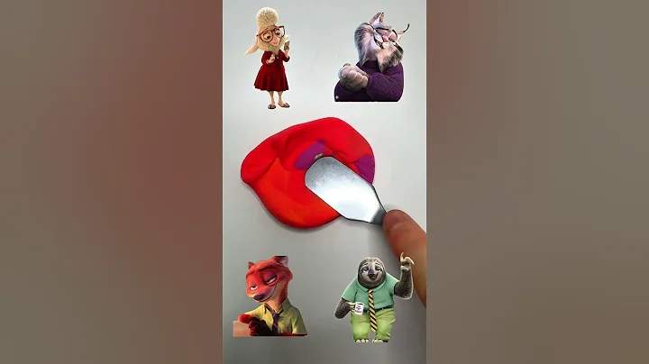 Zootopia 2 animals mixed🎨 #zootopia2 #colormixing #satisfying #sharkzhan