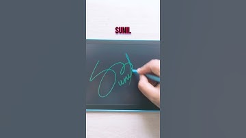 Sunil Name Signature 😍 Comment your name for signature 😊