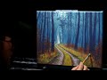 Acrylic Landscape Painting of a Forest Path - Time Lapse - Artist Timothy Stanford