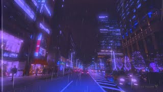 🌃 Night Drive Through Tokyo&#39;s Rainy Cityscape: Chill Beats, Christmas Synthwave ✨