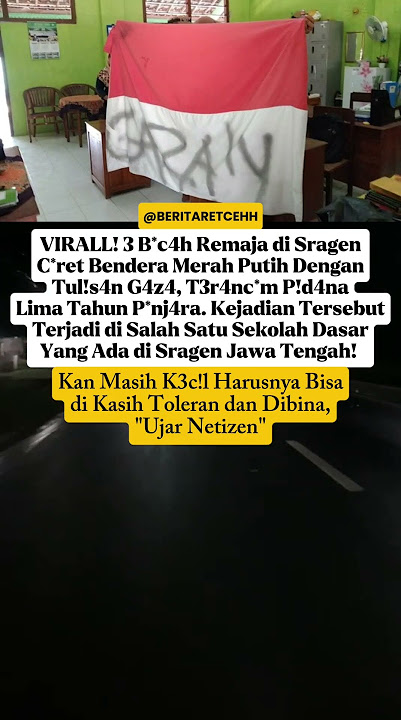 Viral! 3 B*cah Remaja di Sragen T*r4nc4m P!d4n4 5 Tahun P3nj4r4 😱‼️#viralshort #fypviral #trending