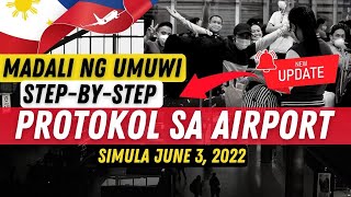 🛑PROSESO SA AIRPORT || STEP BY STEP || MADALI NG UMUWI NG PINAS || GUIDE SA BAGONG IATF PROTOKOL by VFam TV 222,085 views 1 year ago 18 minutes