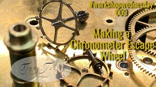 MAKING A CHRONOMETER ESCAPE WHEEL - Clock Restoration - Workshop Wednesday 009