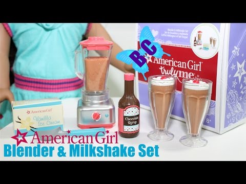 american girl milkshake set