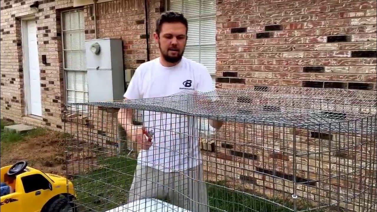 How to build a DIY Wire rabbit cage! YouTube
