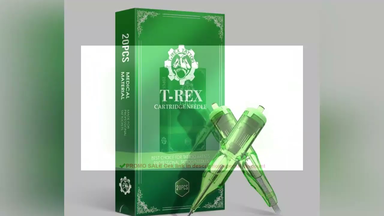 T-Rex 20pcs/Ink Cartridge Tattoo Needle RL RM Disposable Sterilization Safe Tattoo Needle 0.35mm Ste