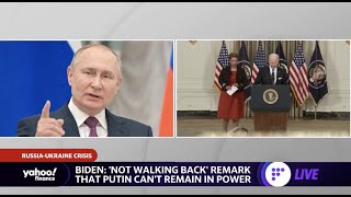 President Biden not walking back his remarks on Vladimir Putin remaining in power