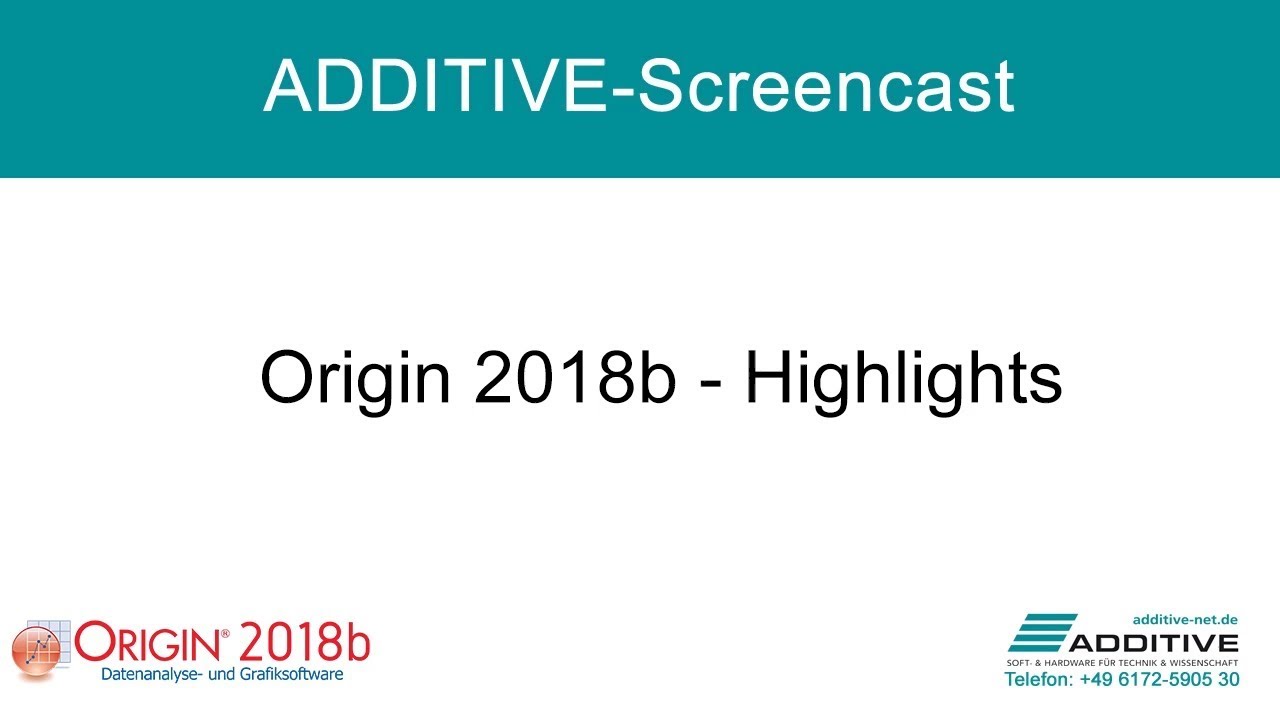 OriginLab Origin® 2018b: Highlights - YouTube