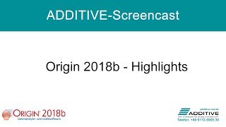 OriginLab Origin® 2018b: Highlights