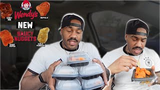 Wendy's NEW Saucy Nuggets Are...(TRYING THEM ALL)