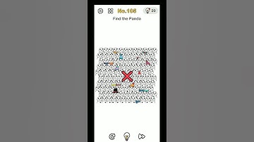 Brain out level 105 { find the panda } answer #shorts