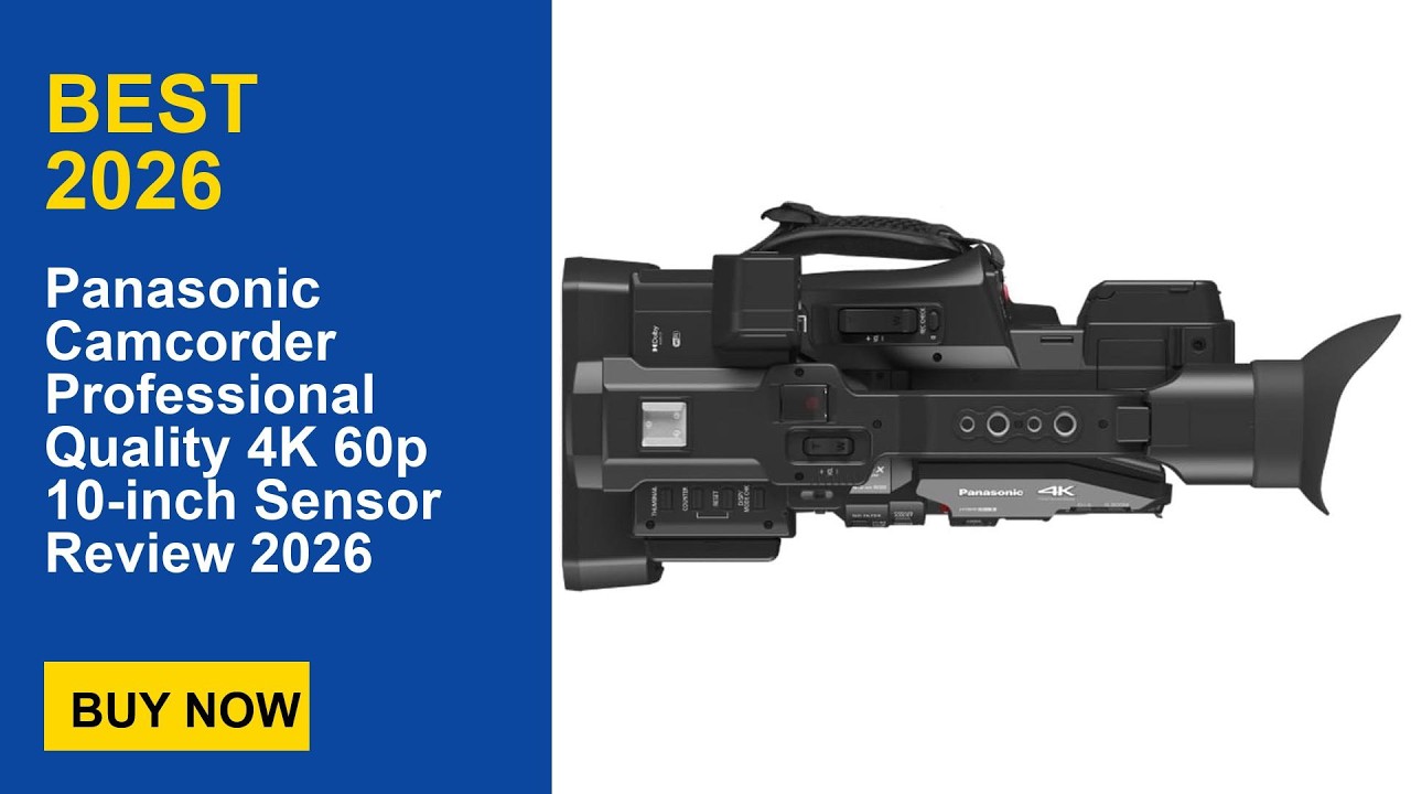 Panasonic Camcorder Professional Quality 4K 60p 10-inch Sensor