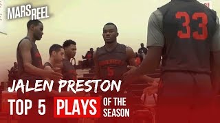 Top 5 Jalen Preston Has Bunnies 2-Sport Athlete Top 5 Plays Mars Reel