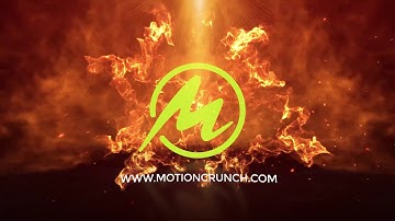 Fire splash logo intro-"Motioncrunch"