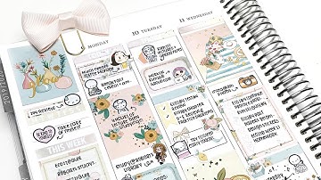 Plan With Me: Peachy Week! (Erin Condren Life Planner + Simplywatercolorco)