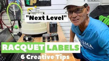 Racquet Stringing [Custom Racquet Stringing Labels]