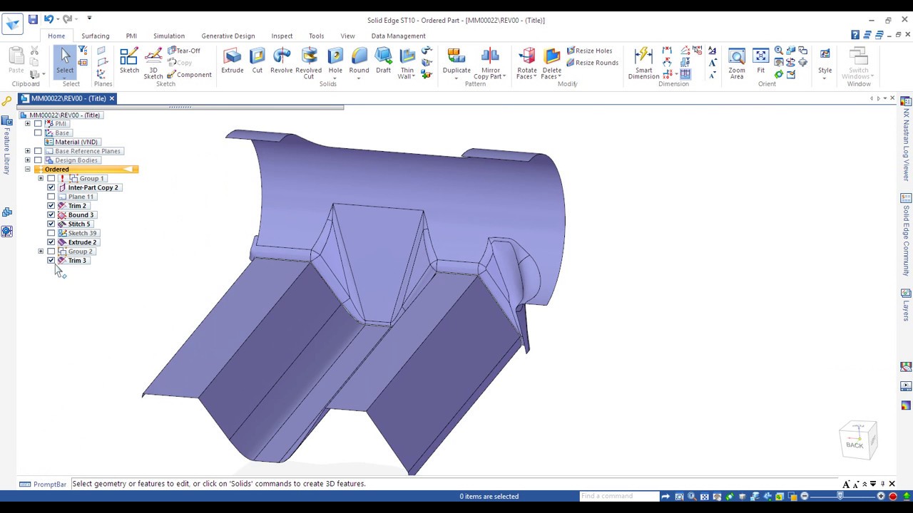 Fazer um Subtract forçado no Solid Edge - YouTube