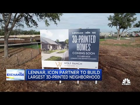 Lennar, icon can complete one 3d-printed house every two weeks