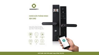HomeKit: Tính năng mở khóa từ xa trên app điện thoại AB-24G Version pin 2A screenshot 5