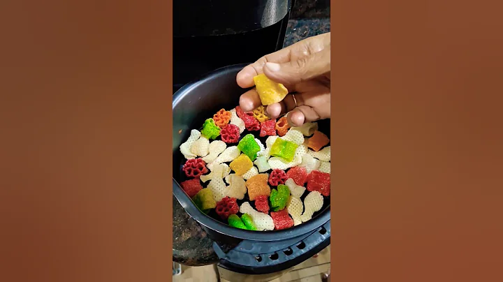 Made Crispy Fryums In The Air Fryer #airfryerrecipes #airfryer #foodshorts #papad #oilfreesnack