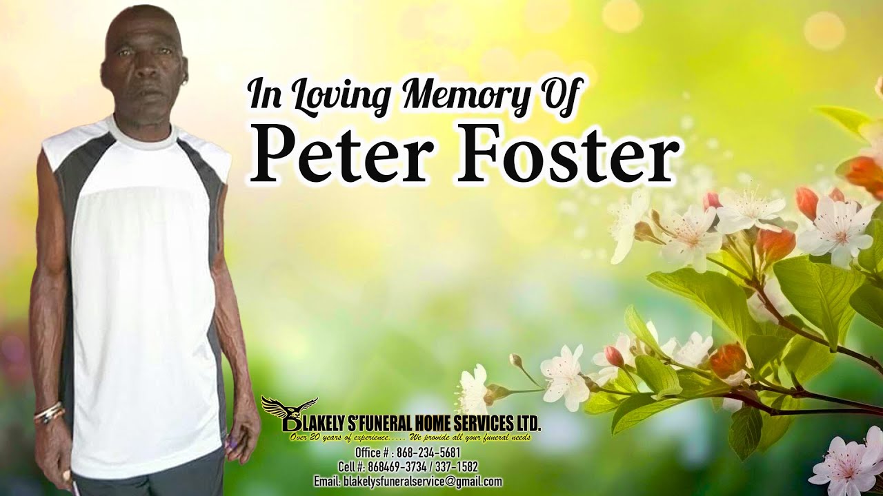 Peter Foster Funeral Service - YouTube