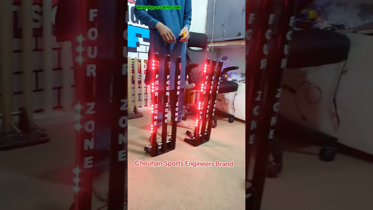Cricket Led Spring Back Stumps Manufacturing Industry Chouhan Sports Engineer! 