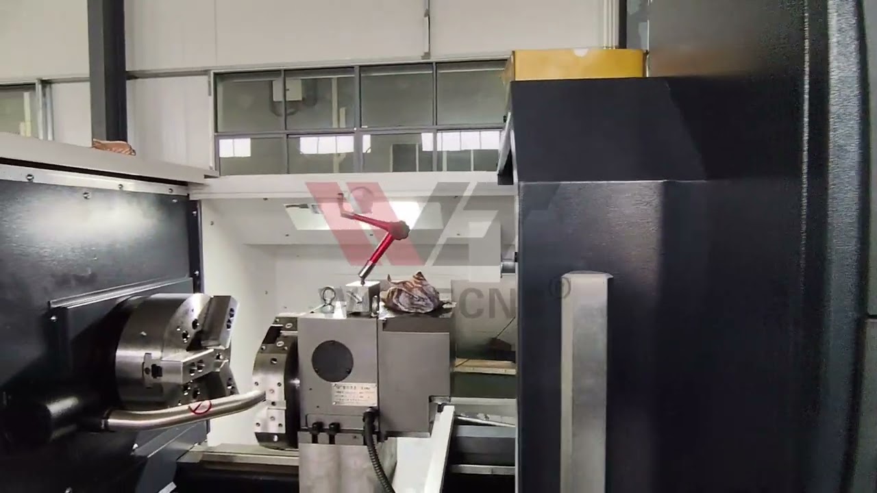 CNC flat lathe + tool setting arm, improve machine performance! 