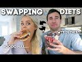 I SWAPPED DIETS WITH MY BOYFRIEND FOR 24HRS...🤮