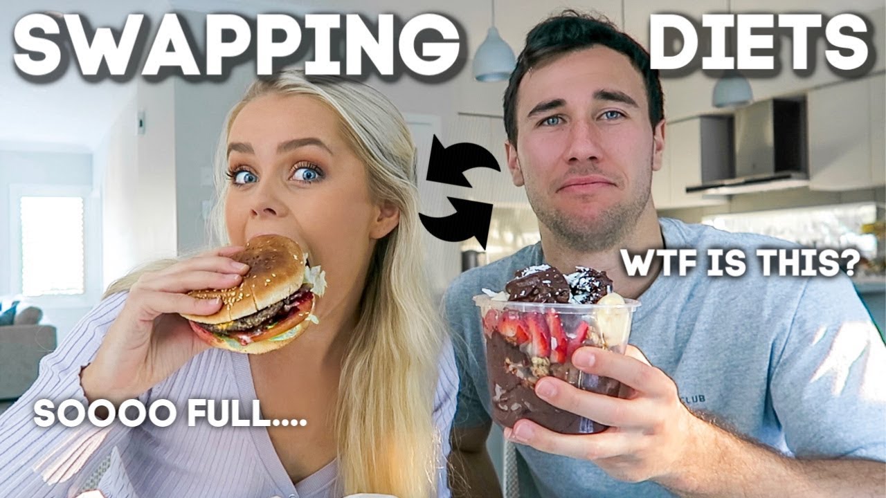 I SWAPPED DIETS WITH MY BOYFRIEND FOR 24HRS...🤮