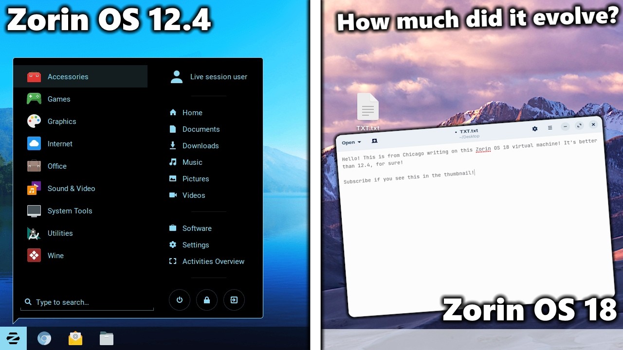 Zorin OS 12.4 & 18 - How far has it evolved? - YouTube