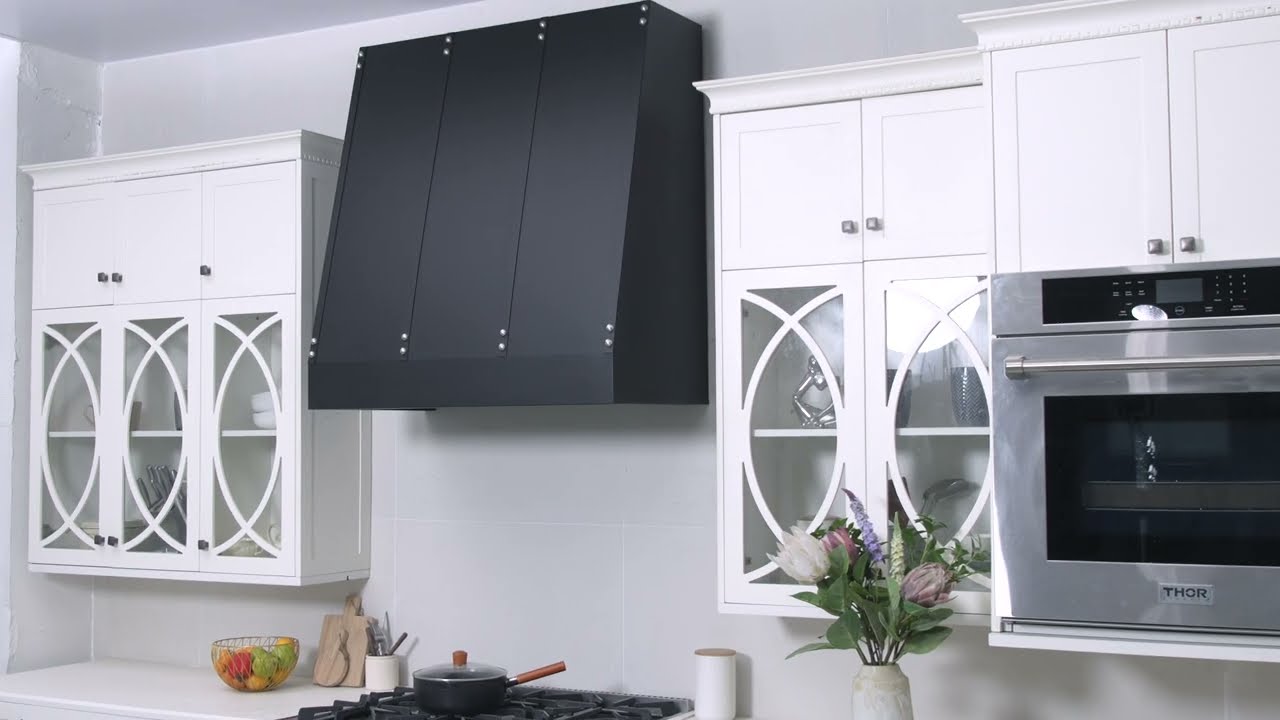 🎹 Kitchen Inspiration Idea | Matte Black Metal Custom Range Hood 🎹