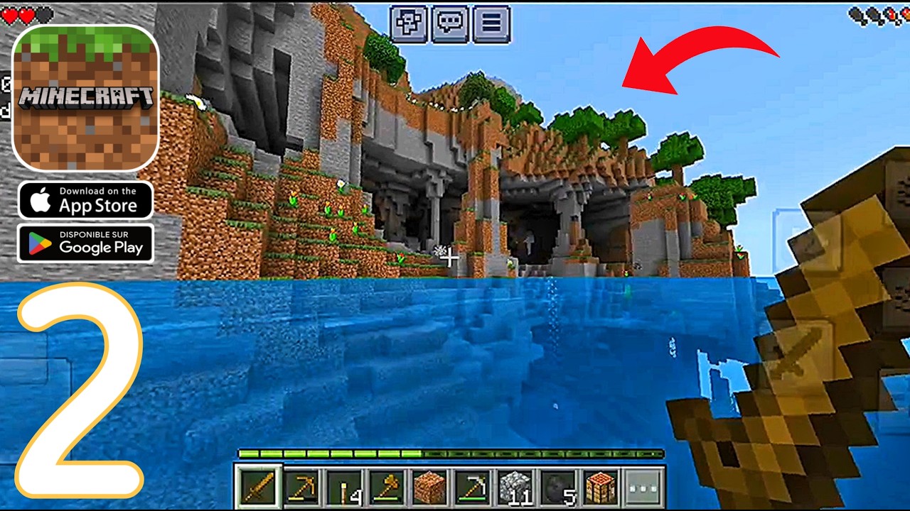 MINECRAFT MOBILE SURVIVAL WALKTHROUGH POCKET EDITION | PART 2  (iOS, Android)
