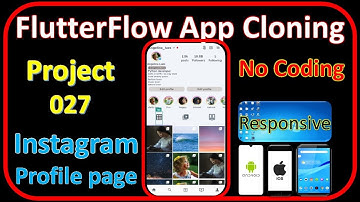 FlutterFlow App Cloning |instagram user profile page | flutterflow app development Pr_027