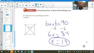 6.5 - Conditions for Rhombuses, Rectangles, and Squares