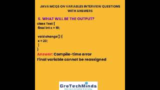 🔥 Top 10 Java Variable Questions | Static vs Instance vs Local