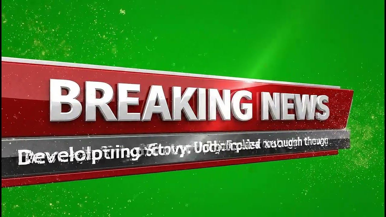 Epic Breaking News Green Screen Template for Cinematic Broadcast VFX