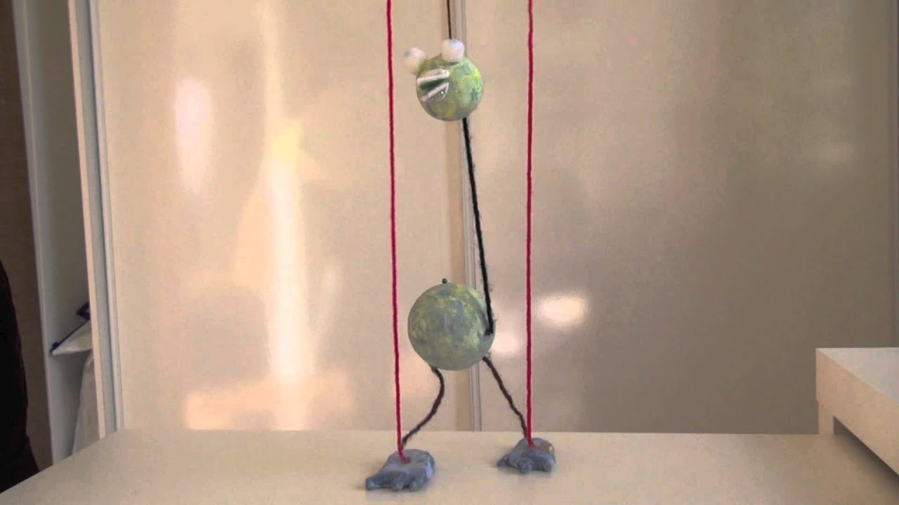 Marionnette à fils | 36x36 boxpleating - marionnette - doubl