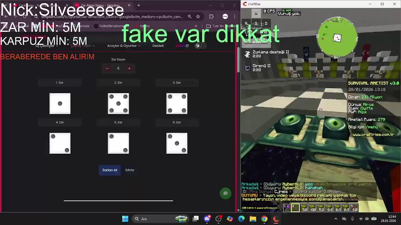 BUZ KESME VE ZAR / SURİVİVAL AMETİST