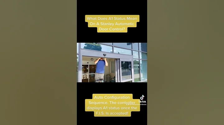 What Is The A1 Status On A Stanley Automatic Door Controller?