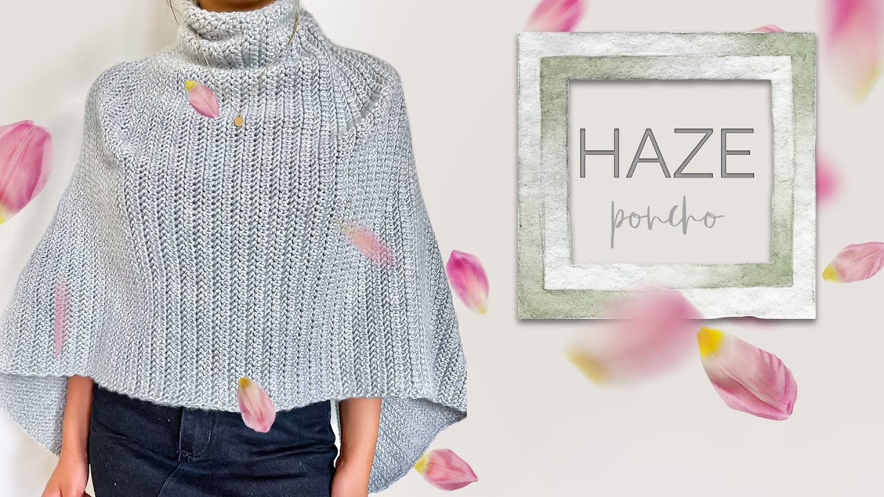 Crochet Haze Poncho Turtleneck Crochet Top Stylish Throw Ons YouTube