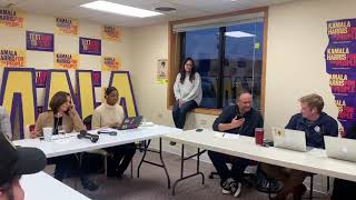 Doug Emhoff And Kamala Harris Phone Banking At HQ