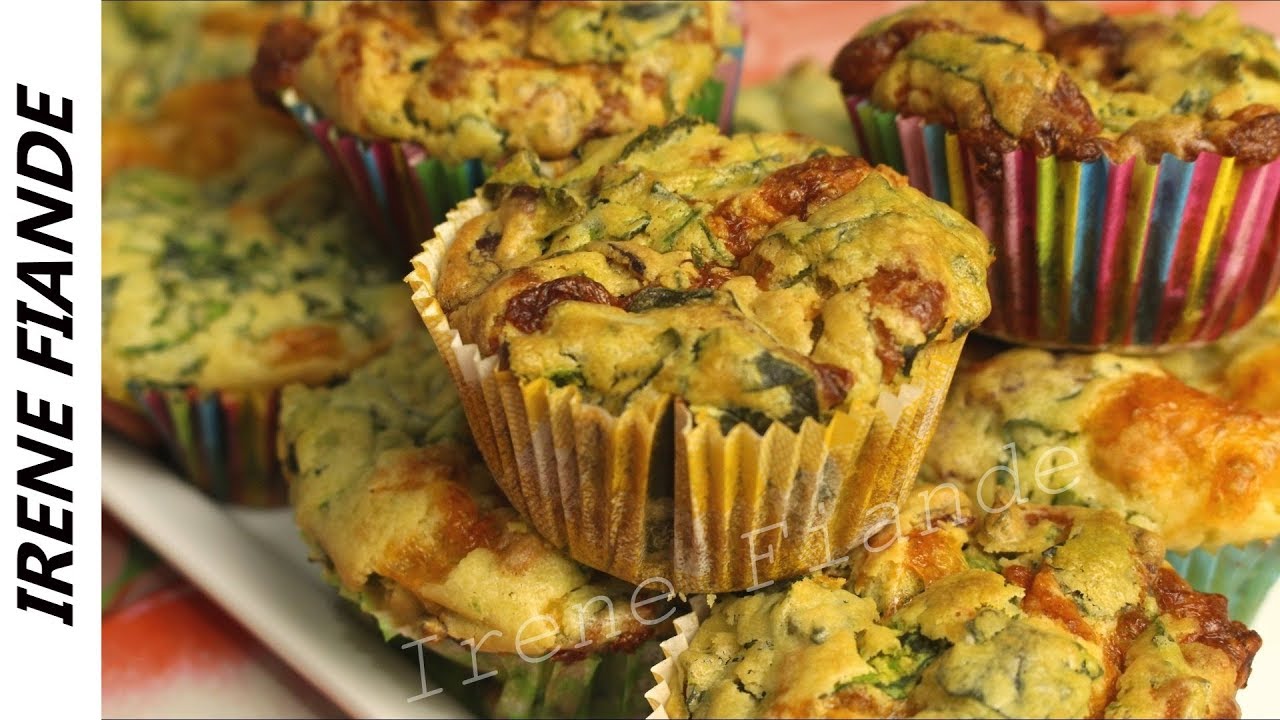 Вкусные и сытные Маффины с сыром, беконом и шпинатом. Рецепт