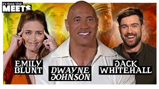 Jungle Cruise Cast Emily Blunt Gets Roasted By Dwayne Johnson and Jack Whitehall!