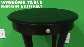 Winsome Wood Round Table With Drawer And Shelf Unboxing & Assembly Video